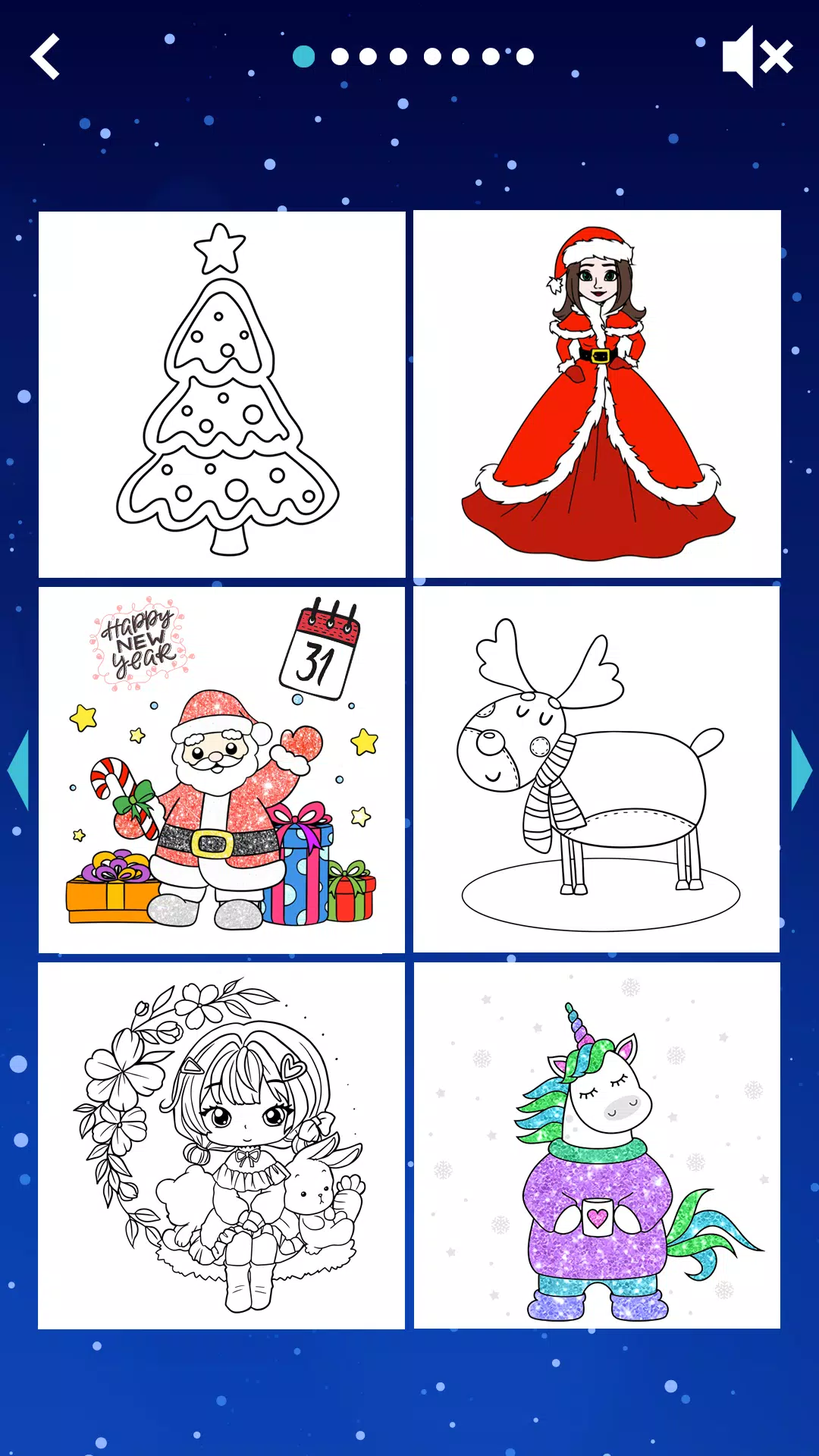 Schermata Christmas kids coloring 3