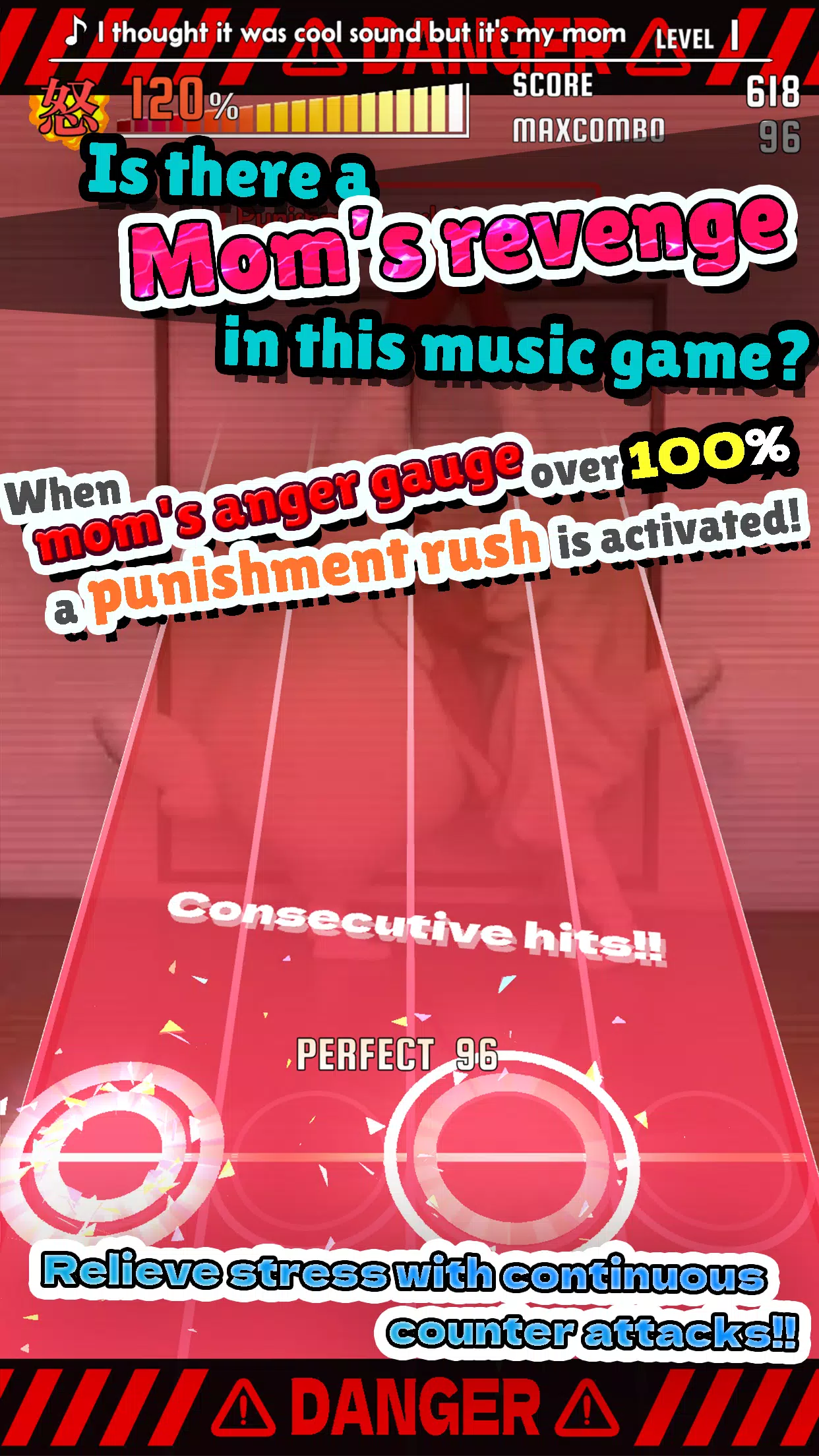 ภาพหน้าจอ ChickenMom’s rhythm game 2