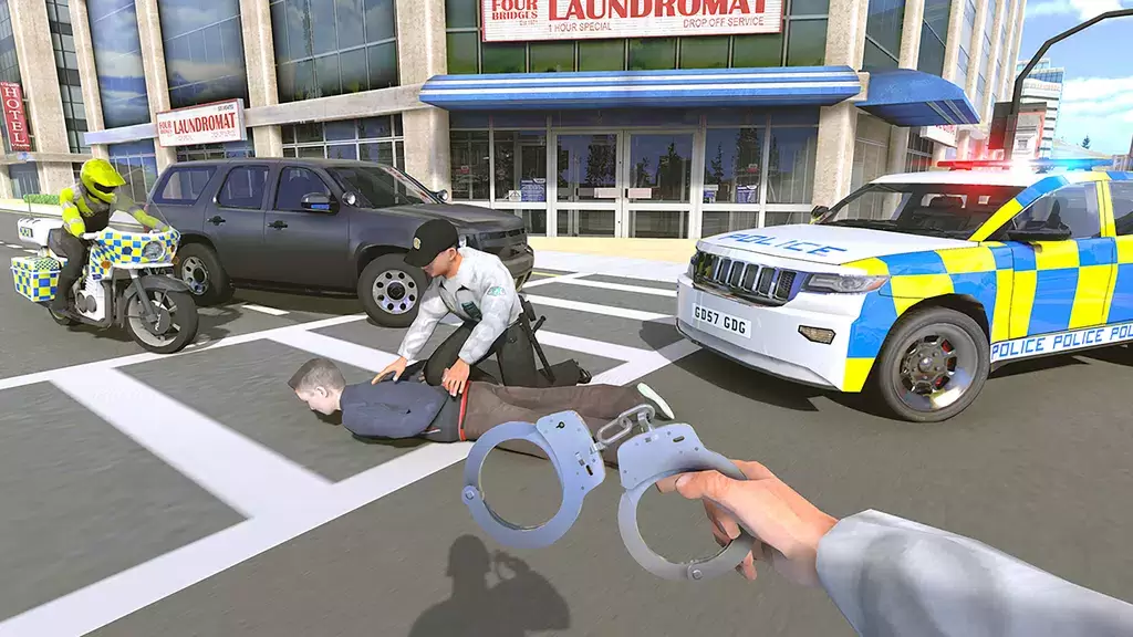 Police Car Driving Motorbike Screenshot 3