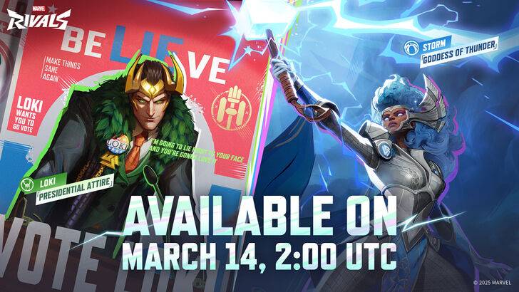 Marvel Rivals Loki and Storm New Skins