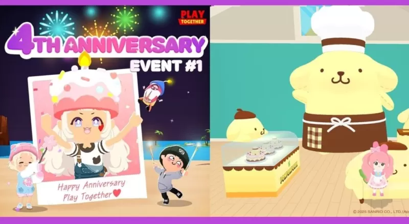 เล่นด้วยกันเป็นวันครบรอบ 4 ปีด้วยการเฉลิมฉลอง Pompompurin Café