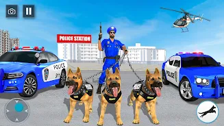 US Police Dog Crime Chase Game captura de pantalla 1