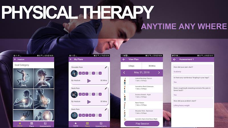 Healure: Physiotherapy Exercis Screenshot 1