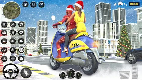 Superhero Bike Taxi: Bike Game captura de pantalla 2