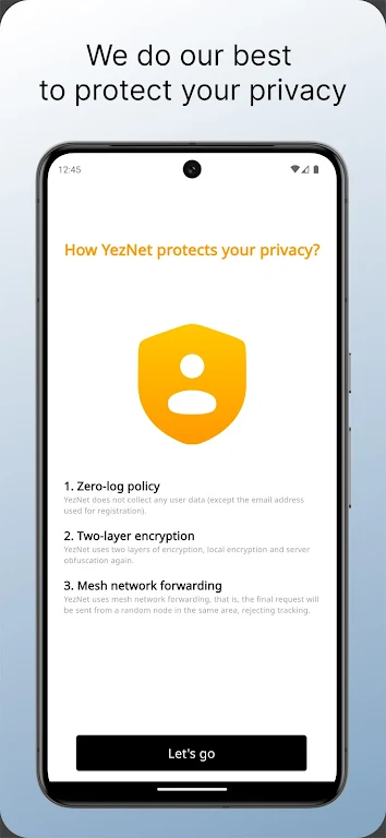 ภาพหน้าจอ YezNet - Next generation VPN 3