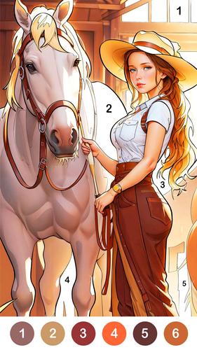 Farm Country Color By Number captura de pantalla 4