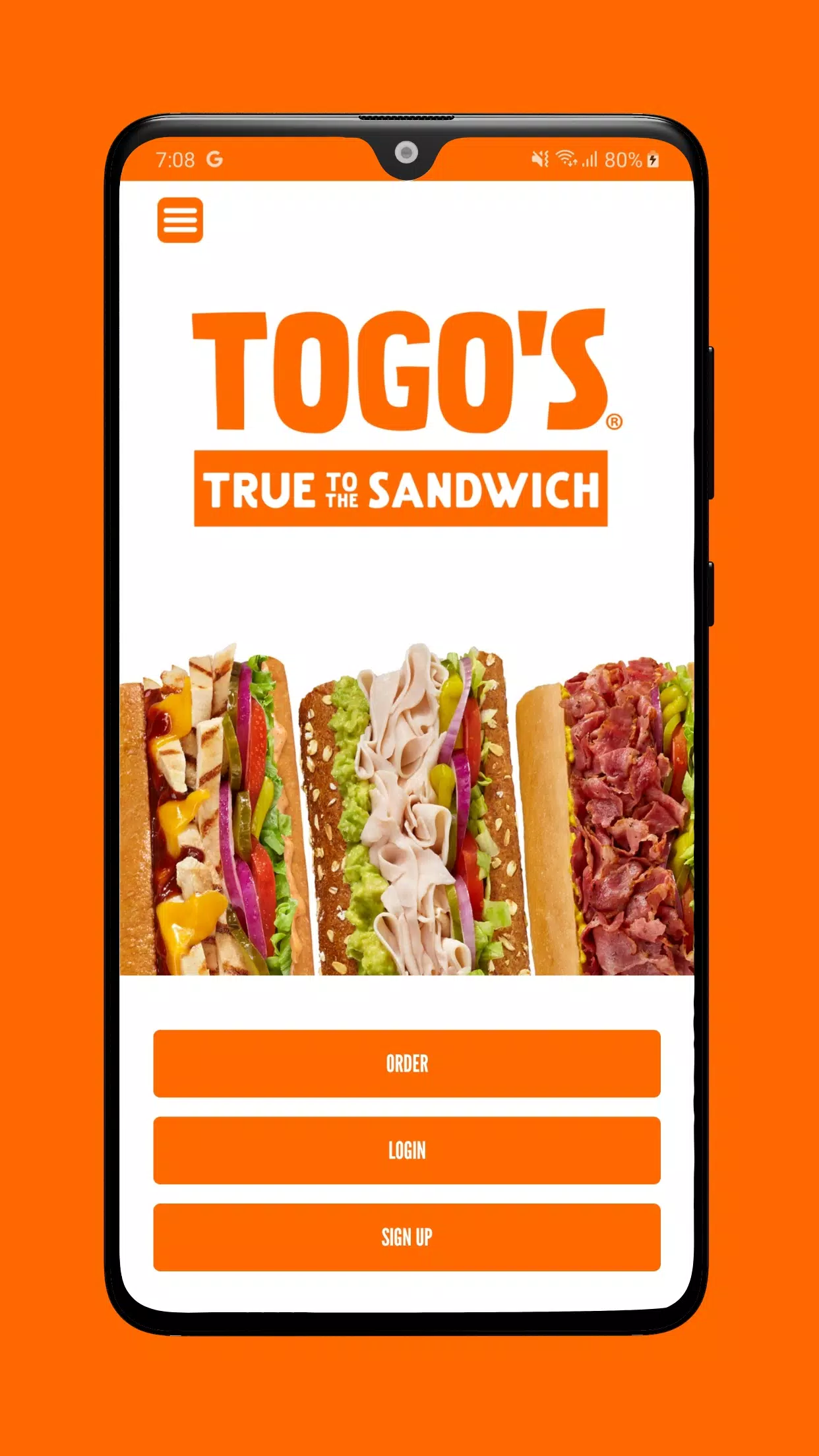 TOGO's Sandwiches屏幕截圖1