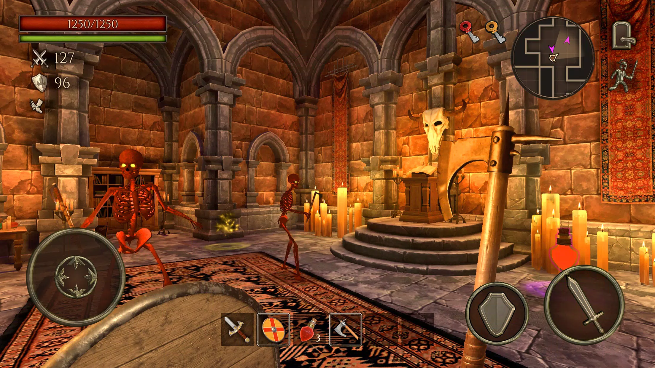 Ghoul Castle 3D - Action RPG Captura de tela 3