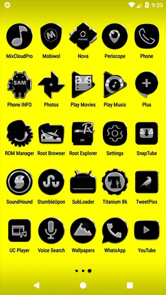 Black Icon Pack captura de pantalla 3