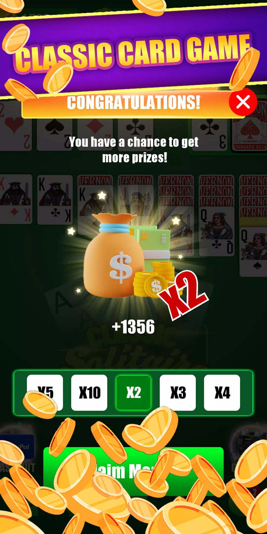 Funny Solitaire-Card Game экрана 2