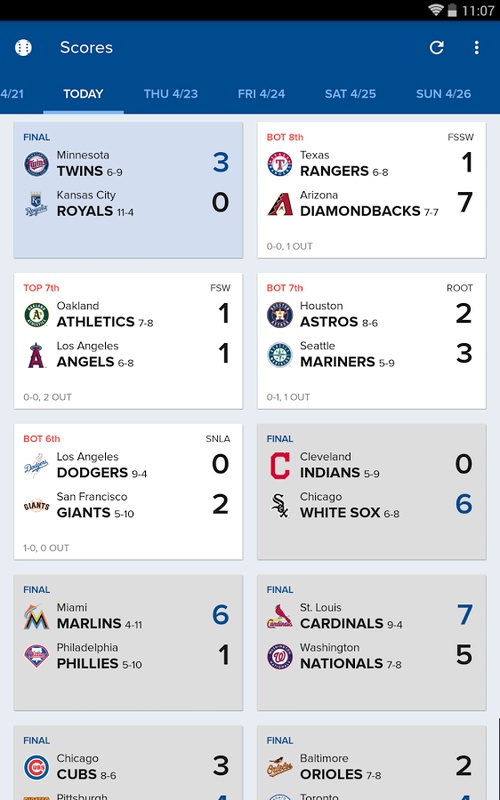 CBS Sports App: Scores & News Screenshot 1