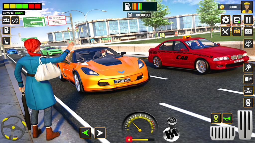 City Cab Driver Car Taxi Games স্ক্রিনশট 4