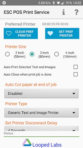 ESCPOS Bluetooth Print Service Capture d’écran1