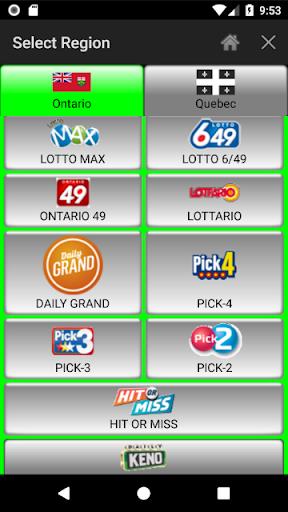 Lotto Number Generator Canada Tangkapan skrin 1