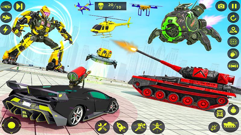 Army Tank Robot Car Games: Screenshot 4