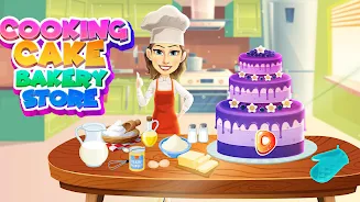 ภาพหน้าจอ Cooking Cake Bakery Store: Sta 1