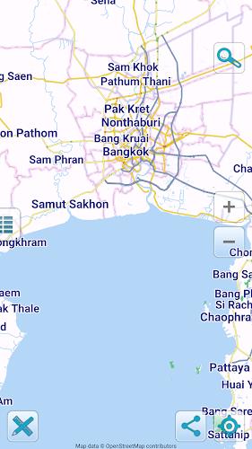 Map of Thailand offline screenshot 1