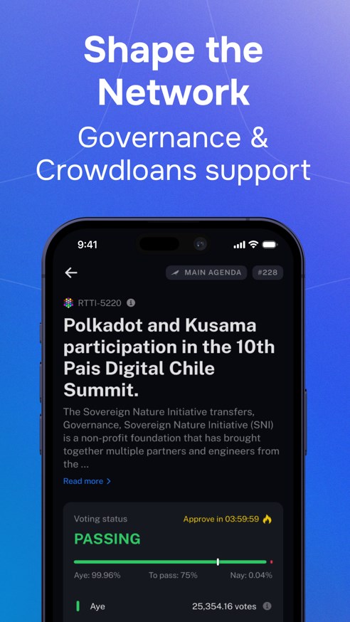 Nova Polkadot Wallet ကိုဖန်သားပြင်3