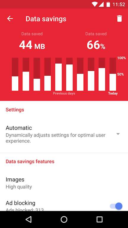 Opera Mini mobile web browser captura de pantalla 4