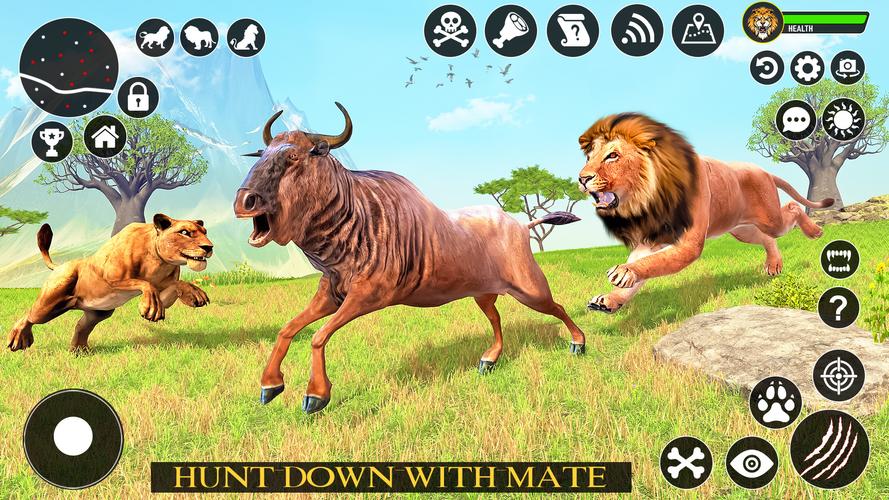 Ultimate Lion Simulator Game captura de pantalla 4