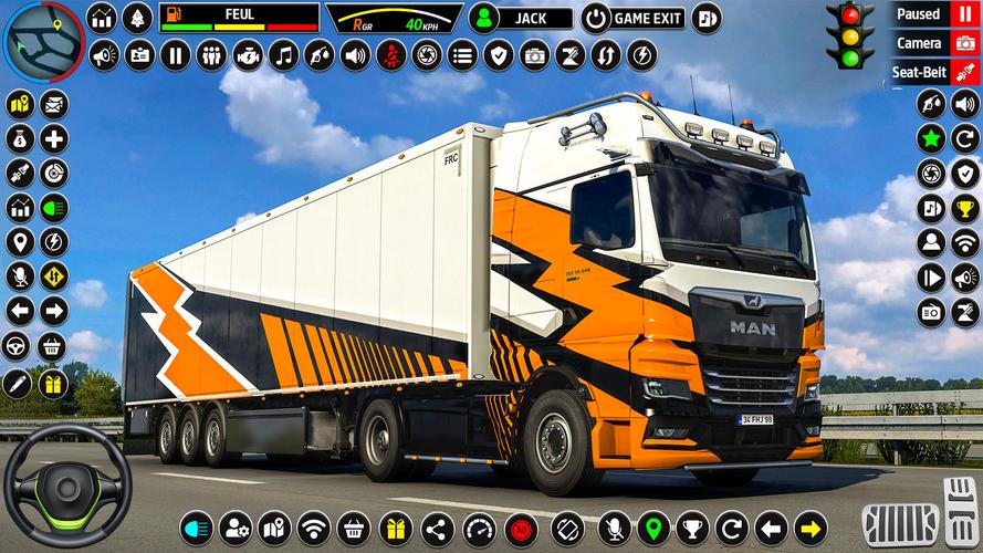 US Truck Driving 3D Truck Game 스크린 샷 1
