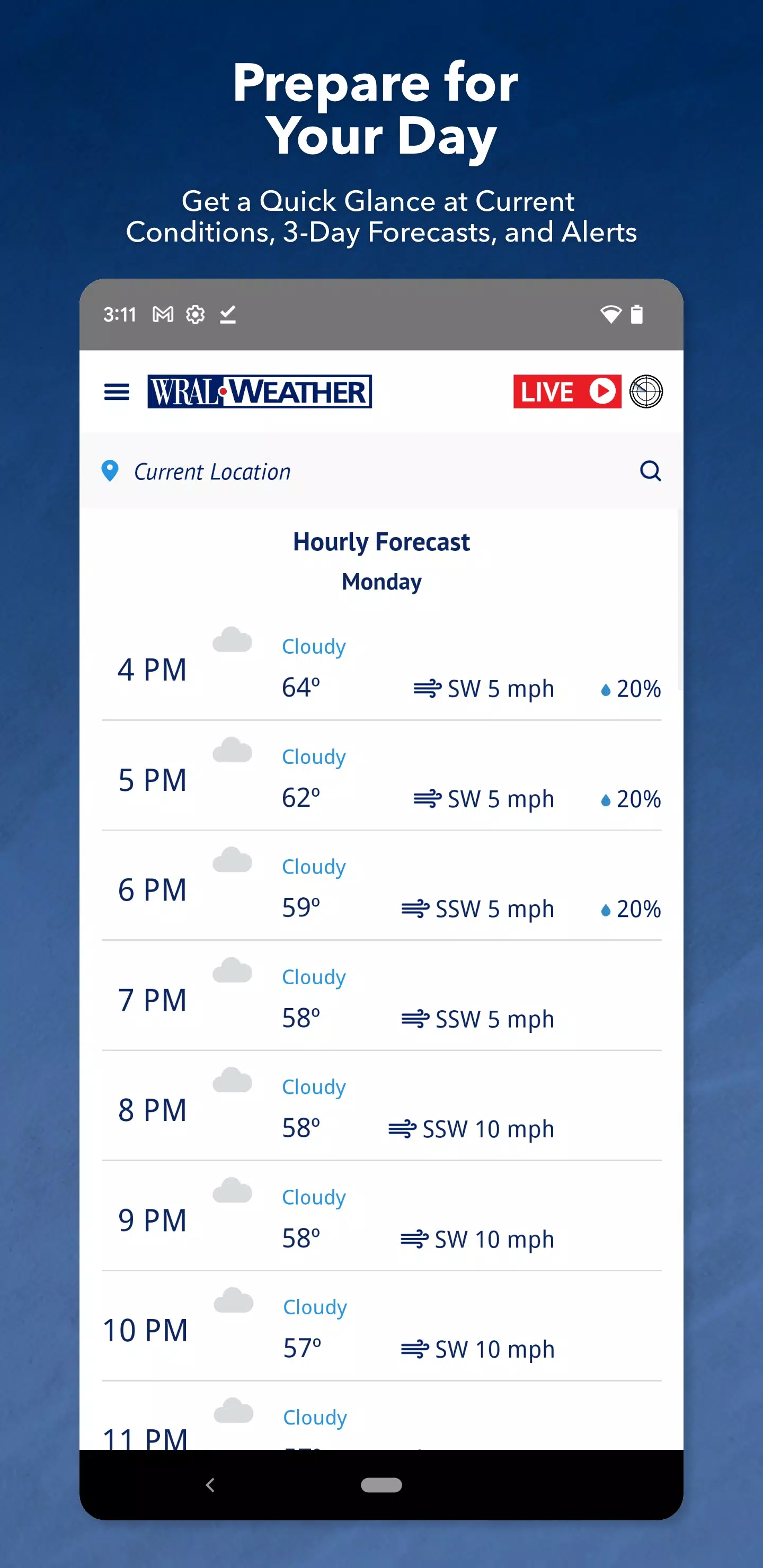 WRAL Weather屏幕截圖2