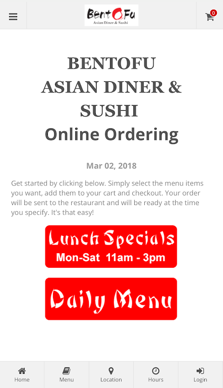 BentoFu Asian Diner & Sushi 스크린 샷 1