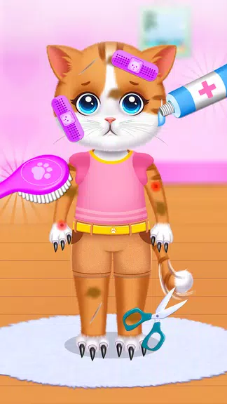 Cute Kitty Cat Pet Care স্ক্রিনশট 1