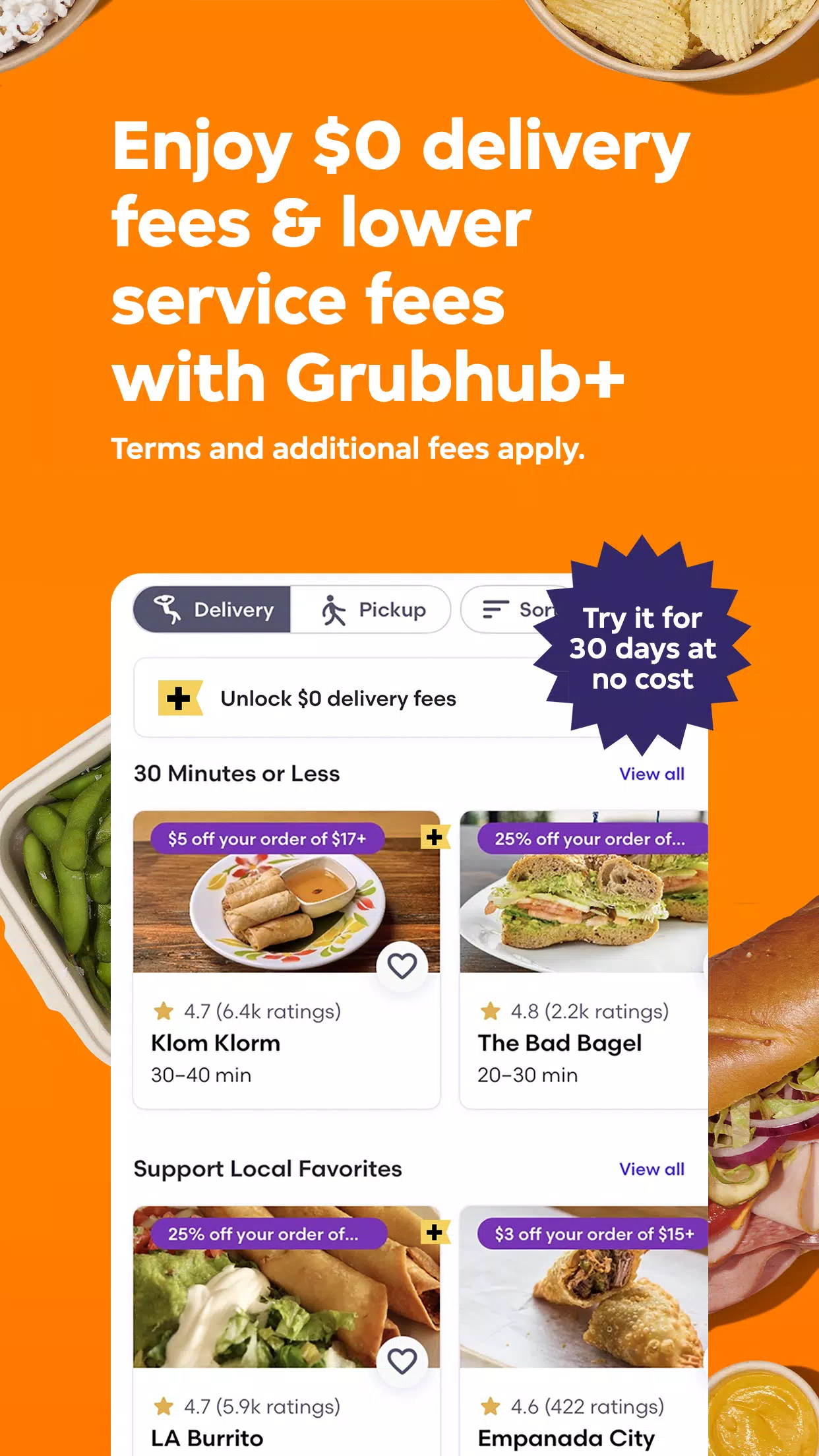 Grubhub ảnh chụp màn hình 4