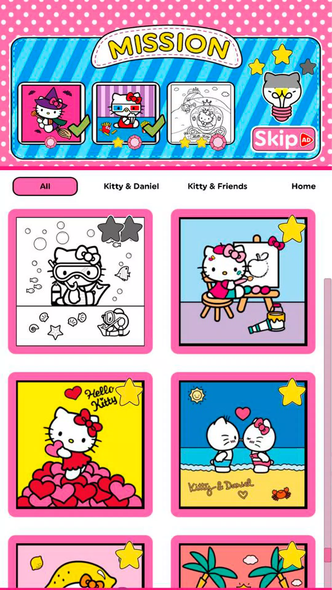 Hello Kitty: Livre Coloriage Capture d’écran2