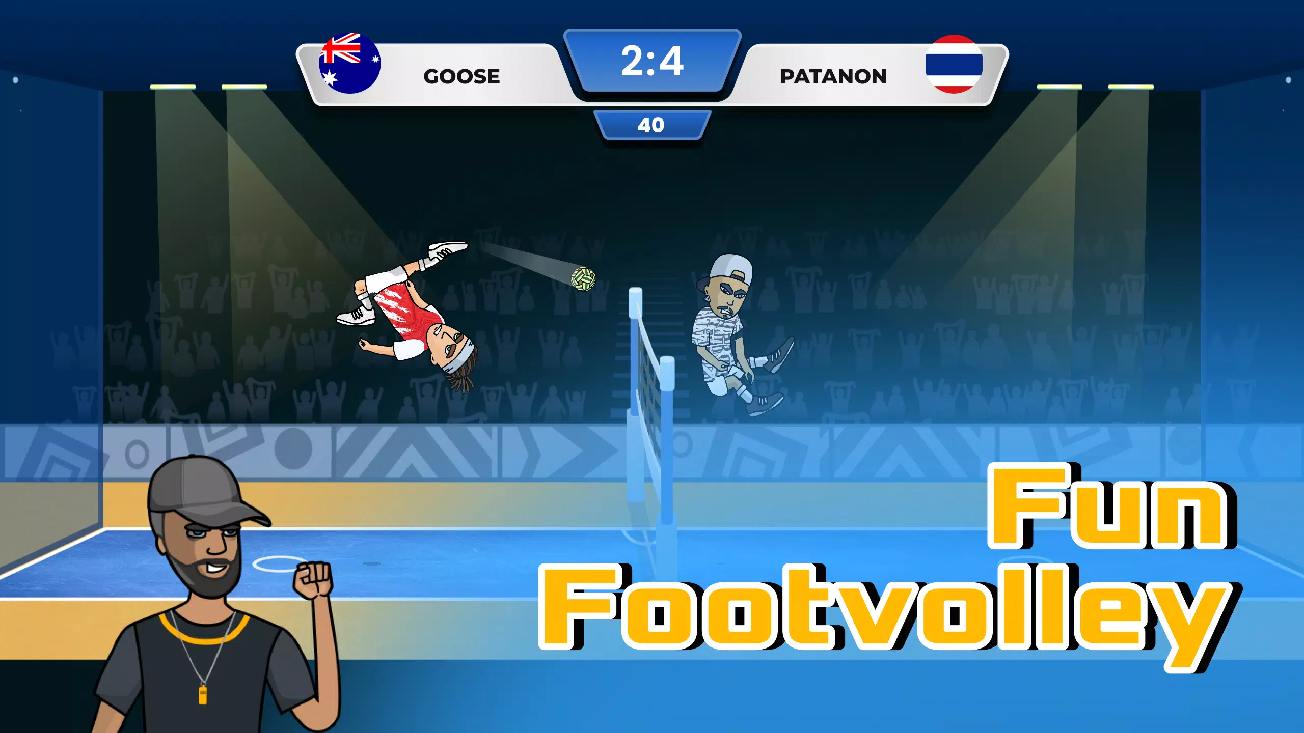 Soccer Spike - Kick Volleyball zrzut ekranu 1