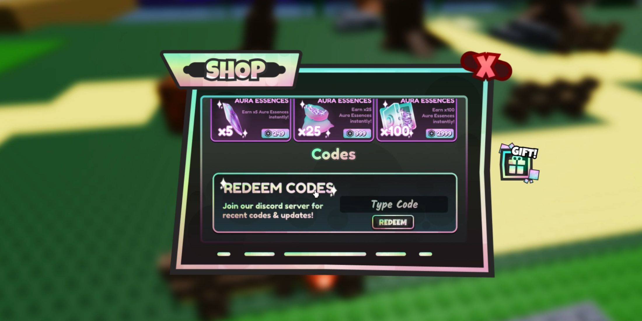 Redeeming Codes