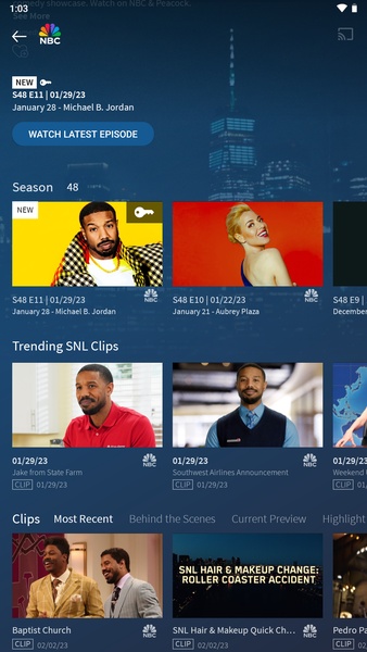 The NBC App - Stream TV Shows Screenshot 3