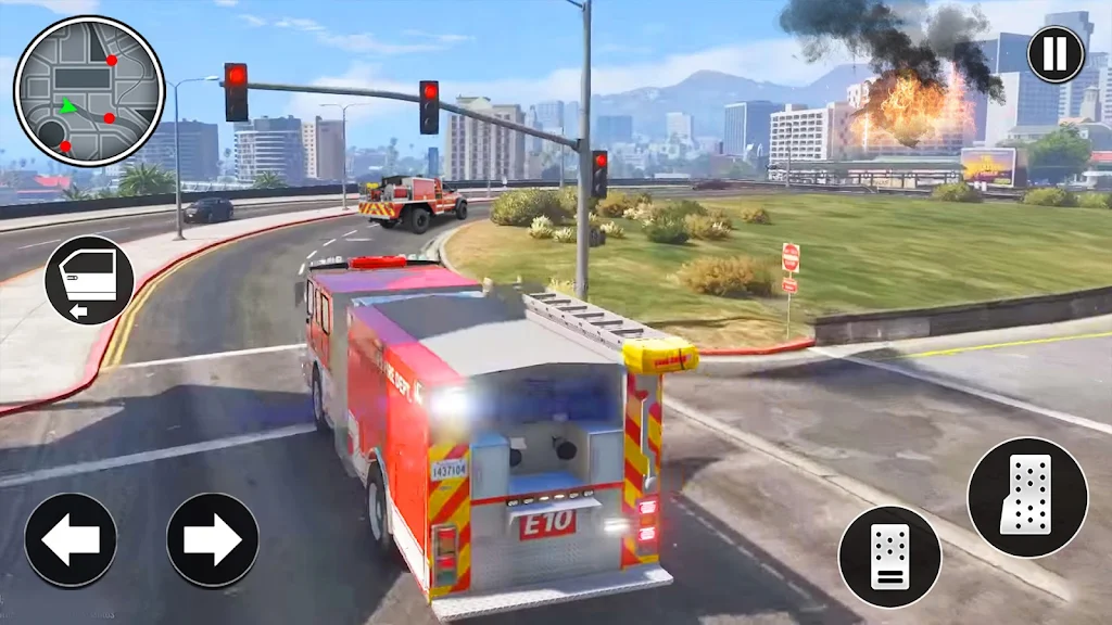 City Emergency Driving Games captura de pantalla 2