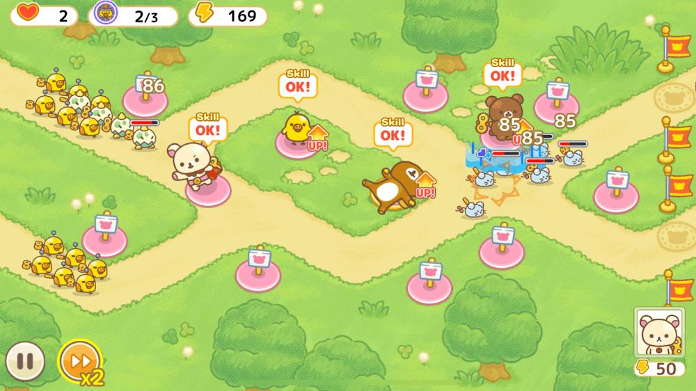 Korilakkuma Tower Defense captura de pantalla 4