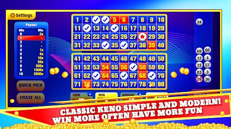 Keno Games Casino Fun স্ক্রিনশট 1