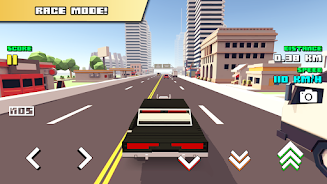 Blocky Car Racer - racing game स्क्रीनशॉट 4