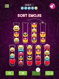 ภาพหน้าจอ Emoji Sort: Sorting Games 1