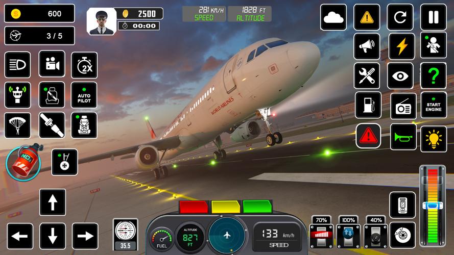 Pilot Flight Simulator Games屏幕截圖1