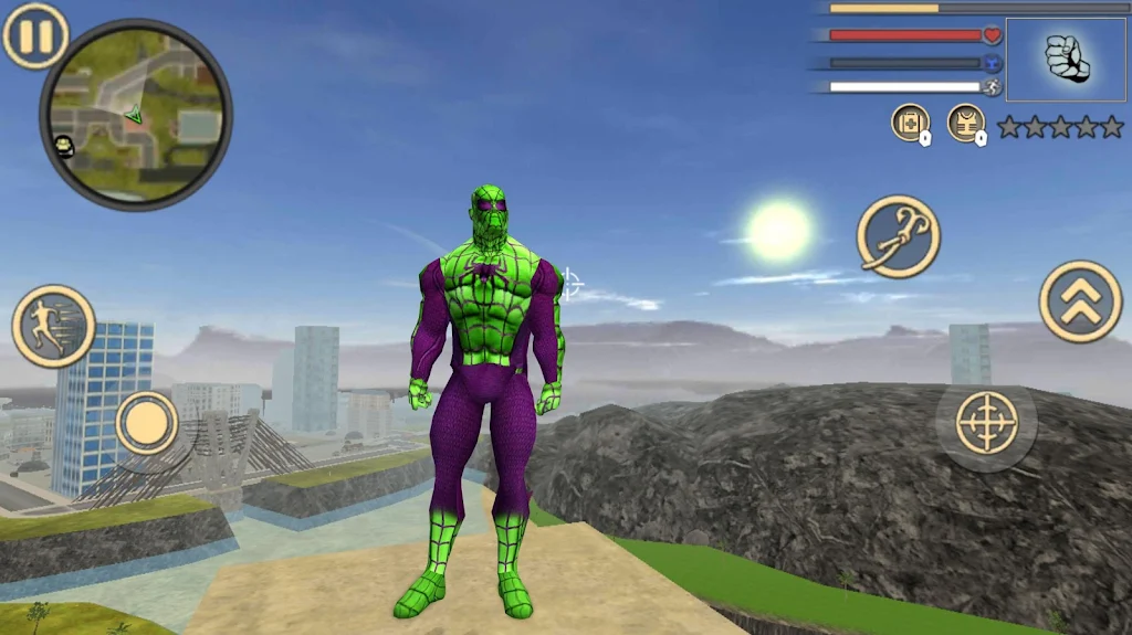 Spider Rope Hero Frog Ninja Strange Gangster Crime 스크린 샷 3