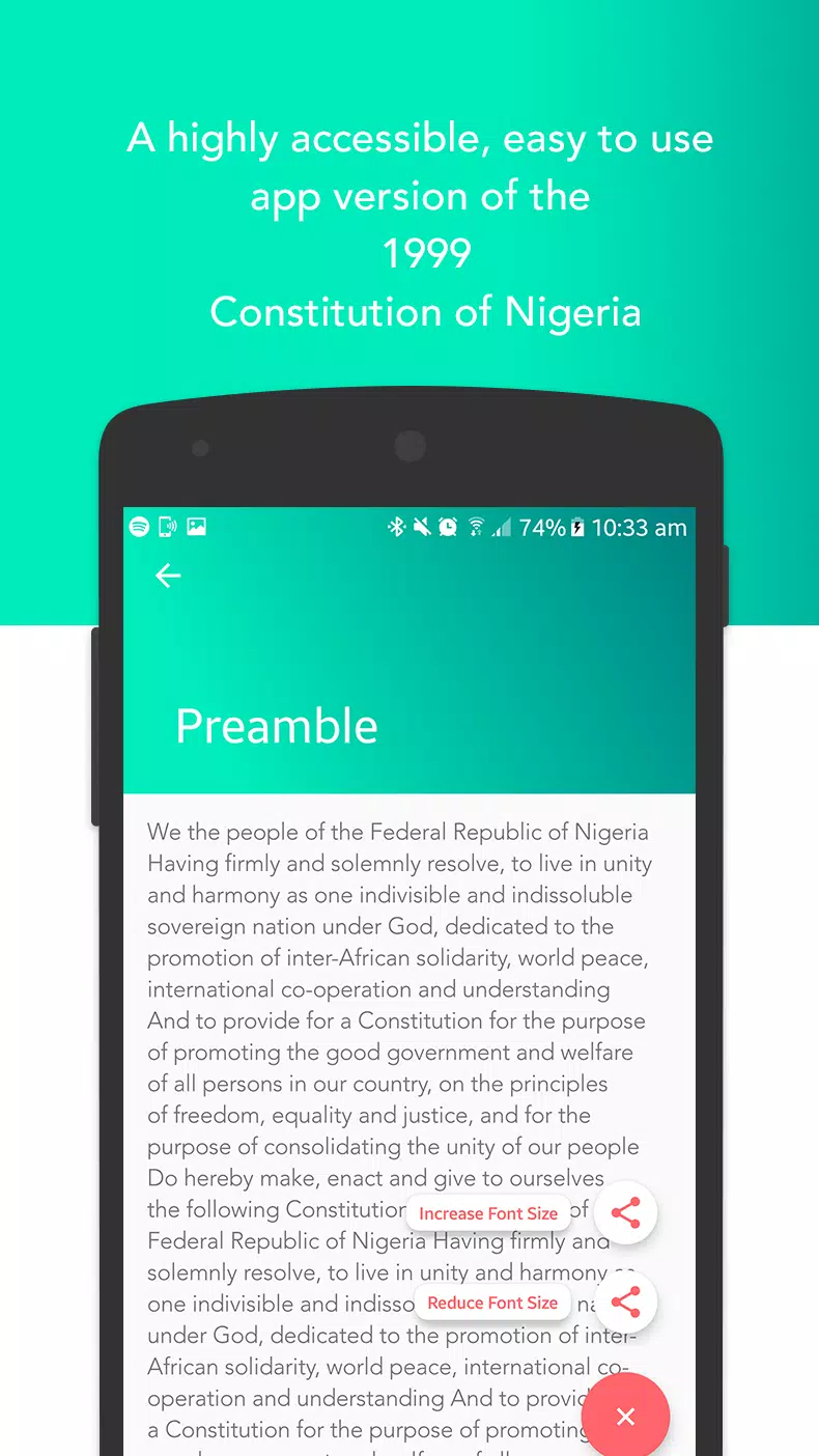 The Nigerian Constitution 1999 Screenshot 2