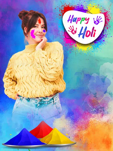 Happy Holi Video Maker screenshot 3