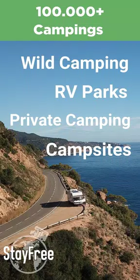 StayFree: Vanlife & Camping captura de pantalla 1