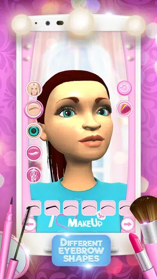 3D Makeup Games For Girls ekran görüntüsü 1