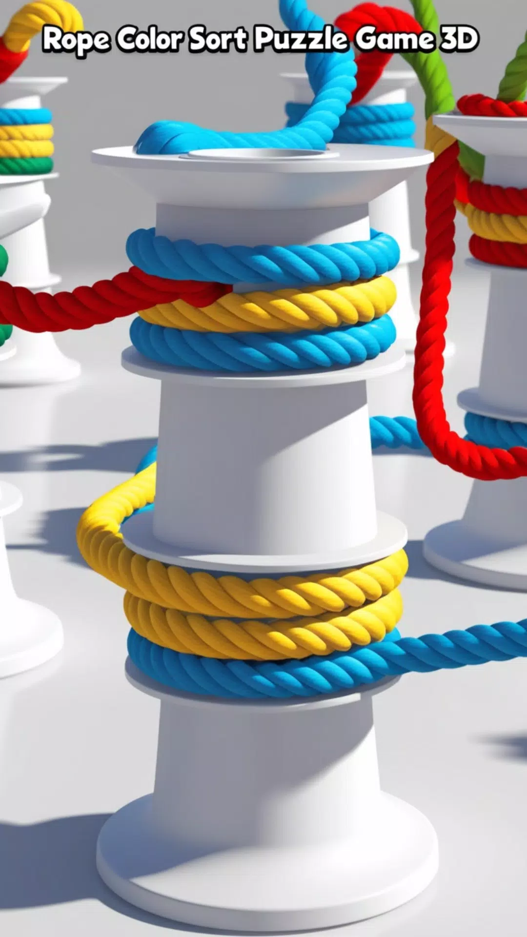 Rope Color Sort Puzzle Game 3D Ảnh chụp màn hình 2