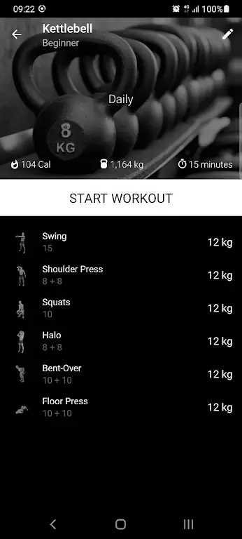 Kettlebell Home Workout screenshot 3