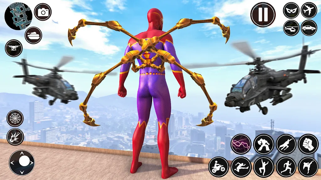 Spider Rope Man Superhero Game 스크린 샷 2