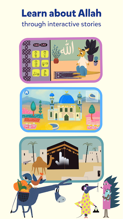 Miraj Muslim Kids Books Games Screenshot 2