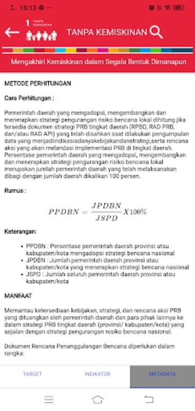 SDG Metadata Indonesia屏幕截圖2