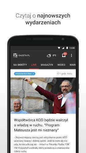 Gazeta.pl LIVE Wiadomości captura de pantalla 2